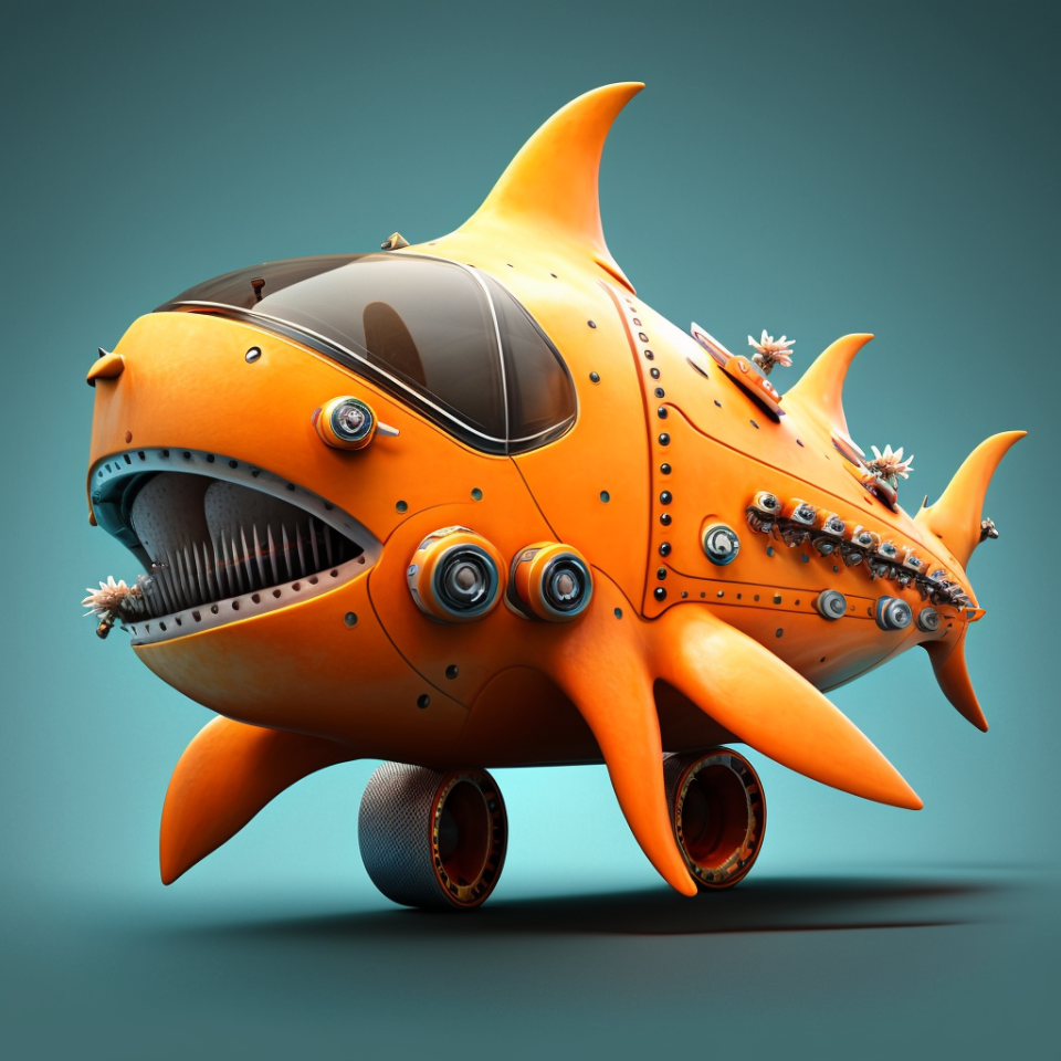 Robot Sharky - Szablony druku 3D